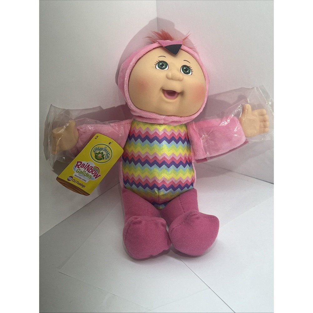New Cabbage Patch Rainbow Garden Plush Doll CiCi FLAMINGO #133